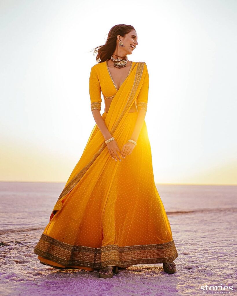 Yellow Sabyasachi Lehenga