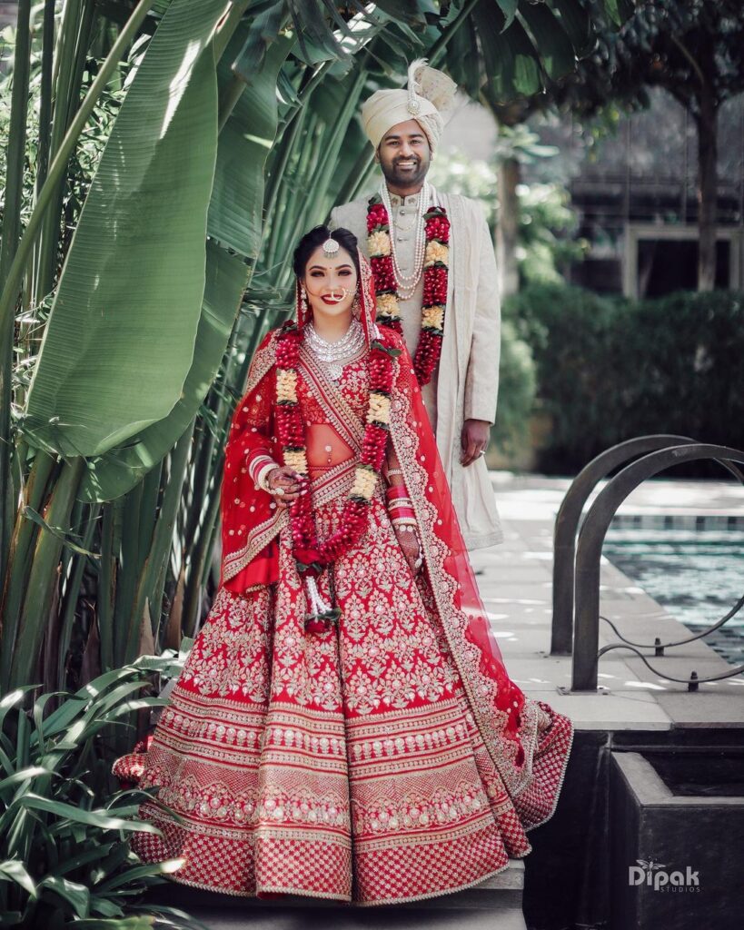 Red Sabyasachi lehenga Heavy