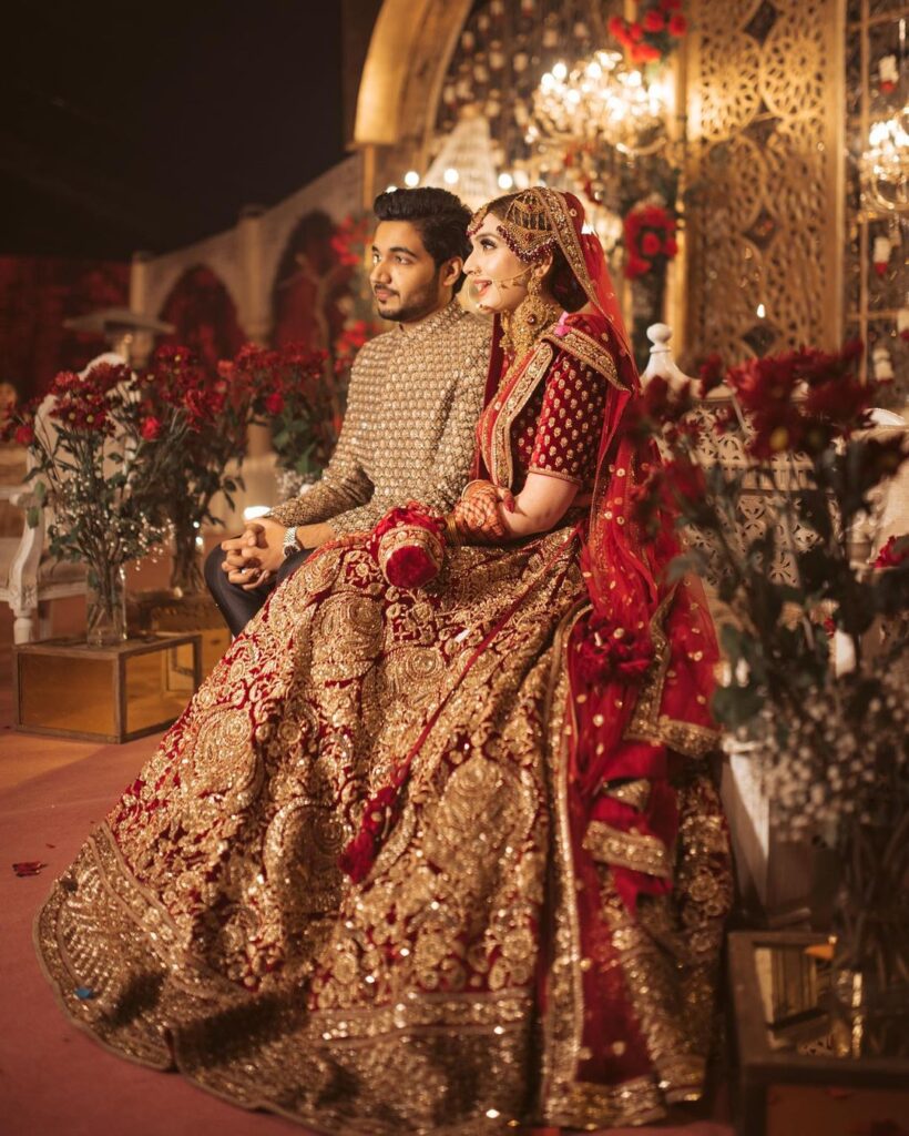 Red Heavy Sabyasachi Bridal Lehenga