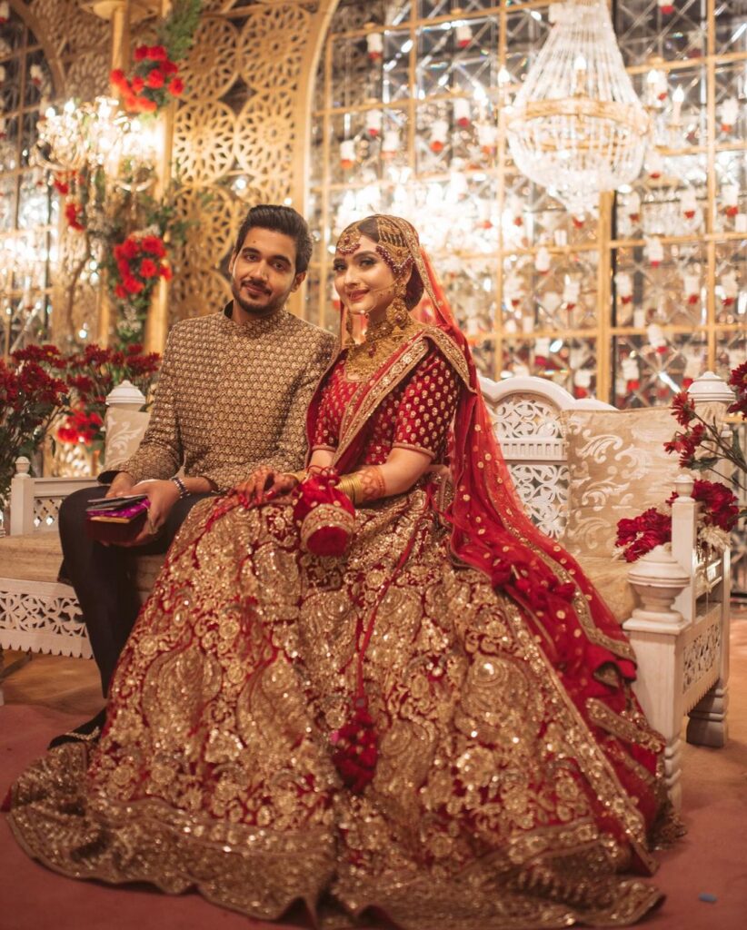 Red Heavy Sabyasachi Bridal Lehenga