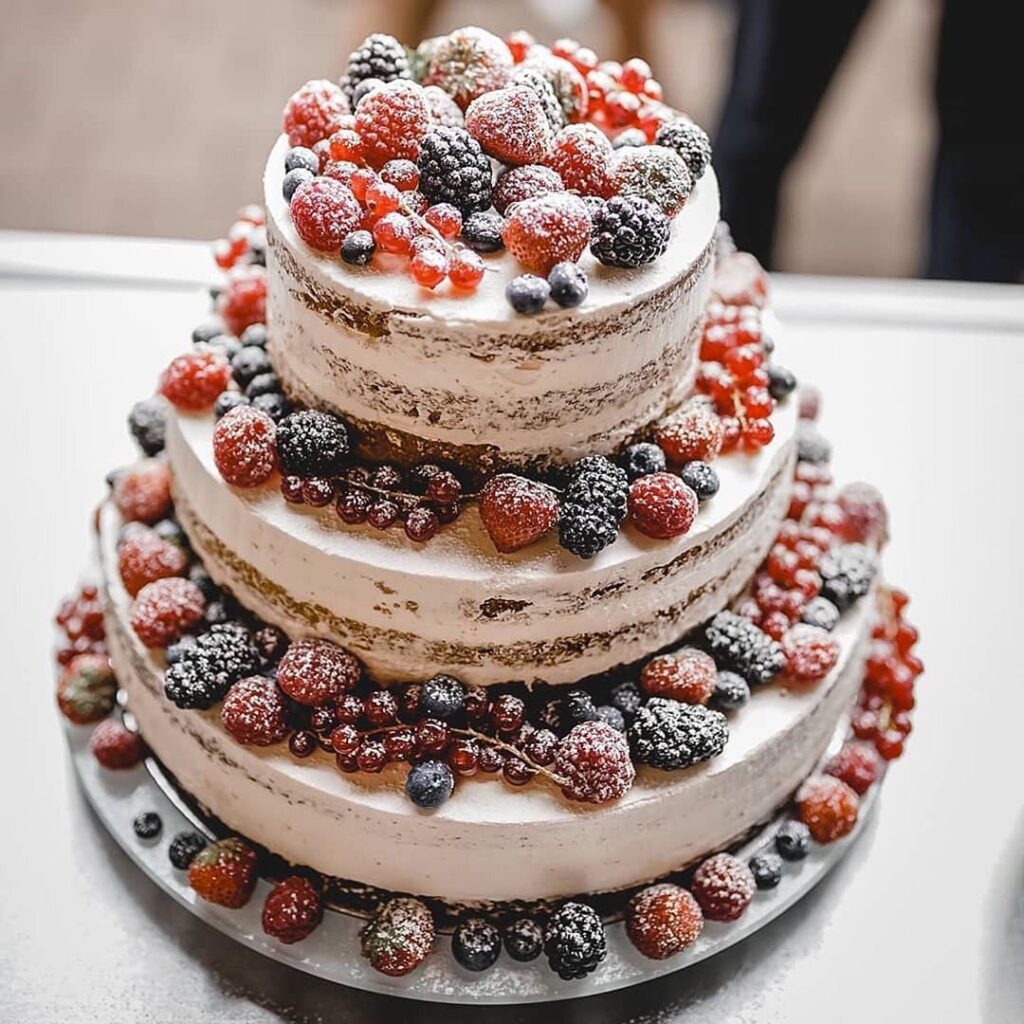 Naked Cake With Berries