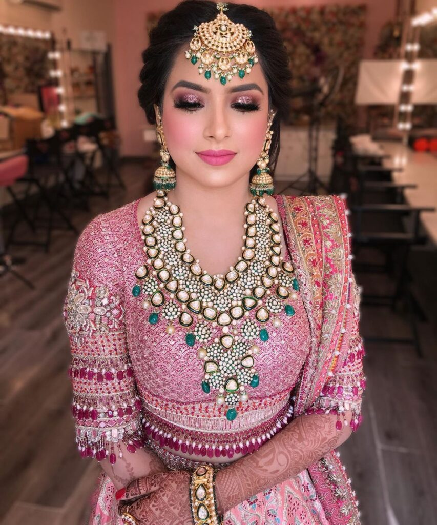 Glitter Eyes Indian Bridal Makeup