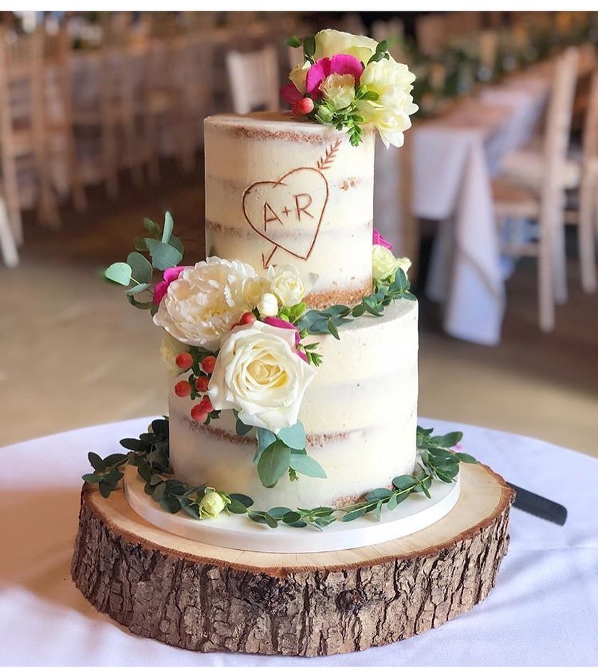 Naked Cake Formal Wedding