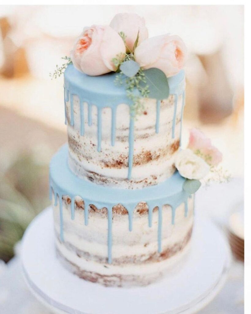 Unique Naked Wedding Cake Idea