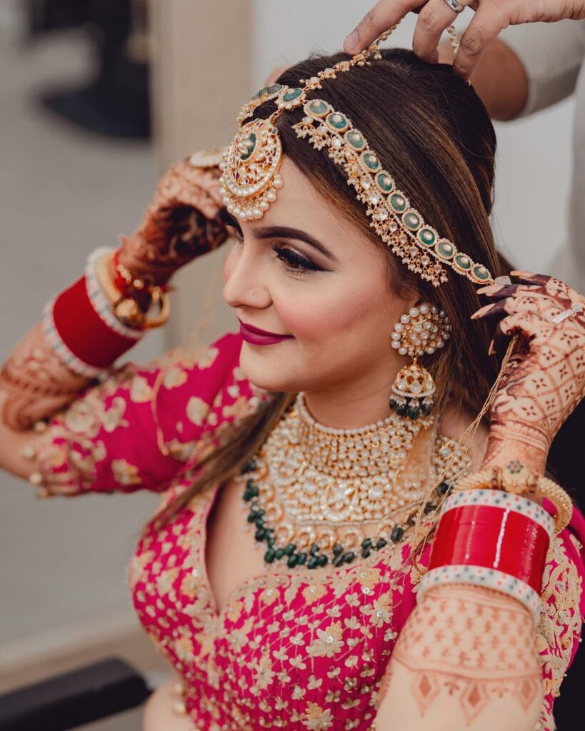 Meenakari Brides Mathapatti