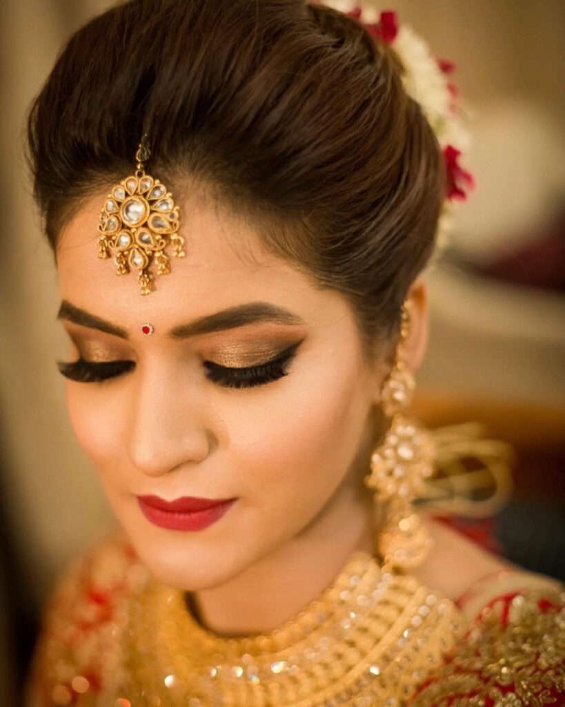 Golden Eye Bridal Makeup