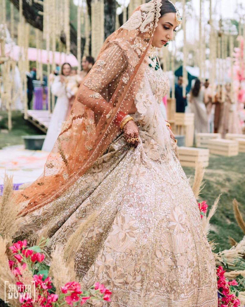 Stunning Blush/ Nude Bridal Lehengas That Are A Feast For The Eyes |  WedMeGood