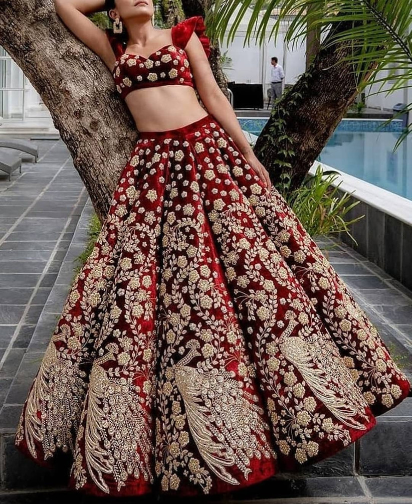 Peacock Lehenga Design 1