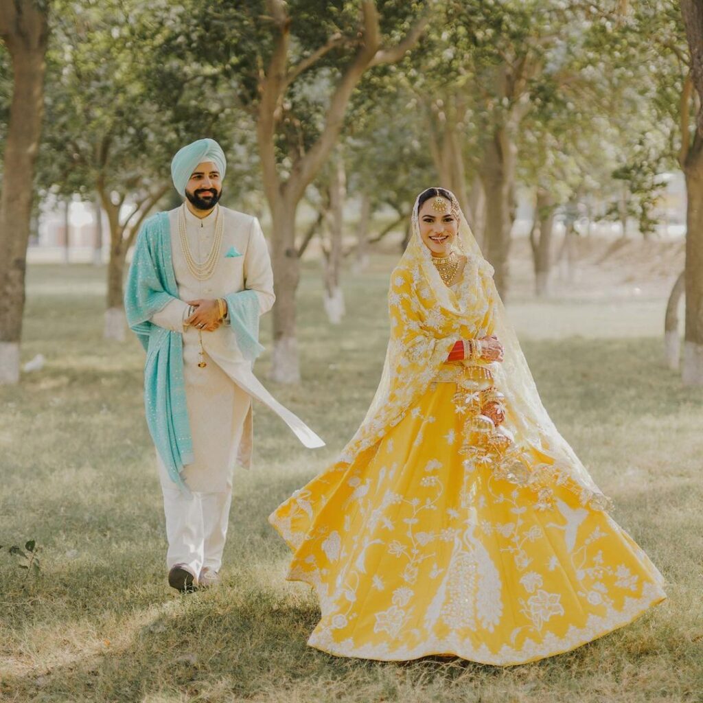 Peacock Motif On Lehenga 1