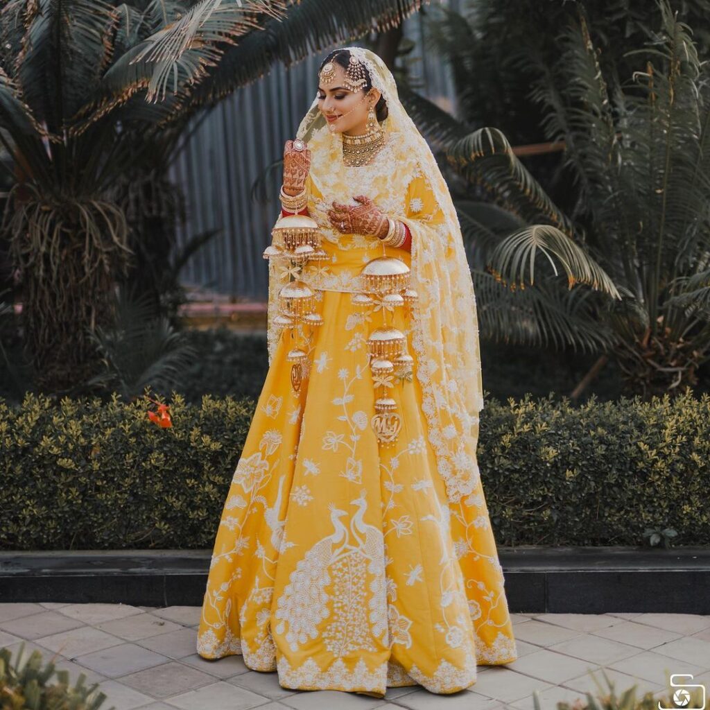 Peacock Motif On Lehenga 1