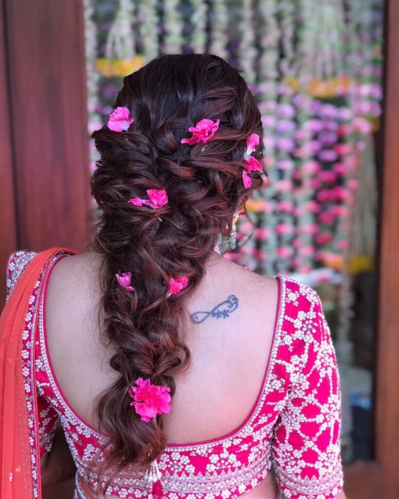 Braid Hairstyles For Mehandi 