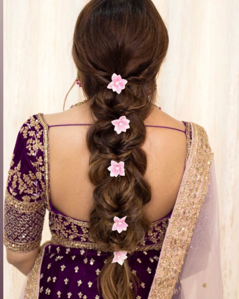 Braid Hairstyles For Mehandi