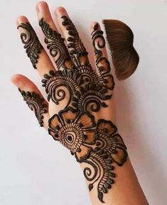 Arabic Mehndi Design Back Hand