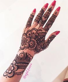 Arabic Mehndi Design Back Hand