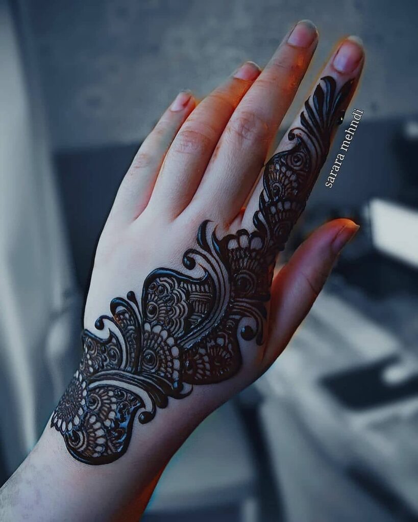 Arabic Mehndi Design Back Hand