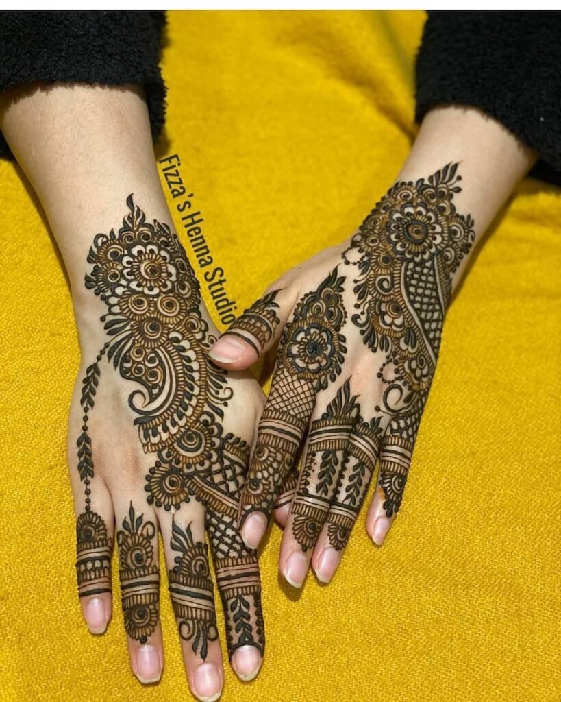 Arabic Mehndi Design Back Hand