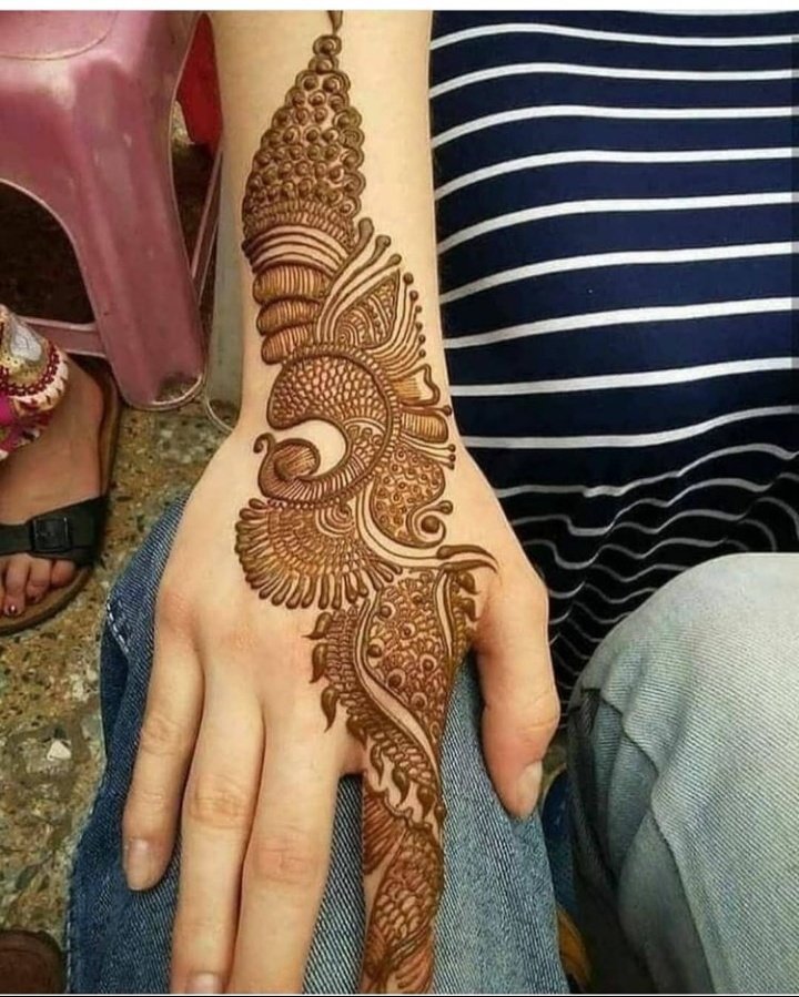 Arabic Mehndi Design Back Hand