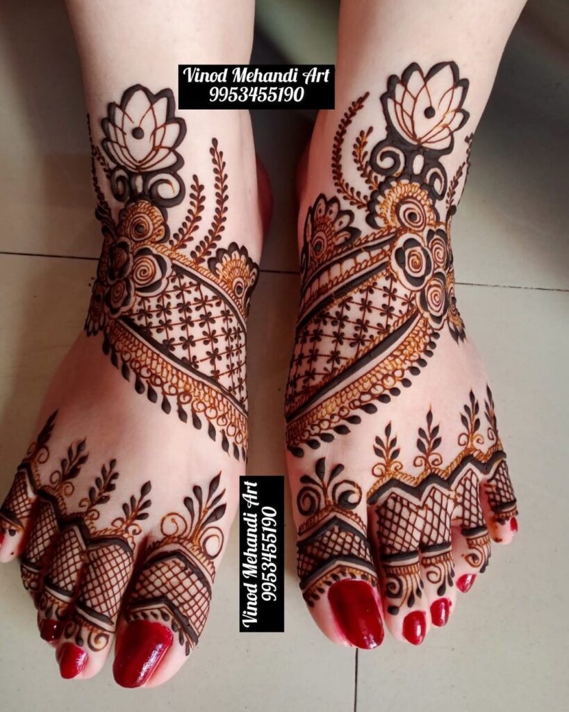 Arabic Mehndi Design Feet