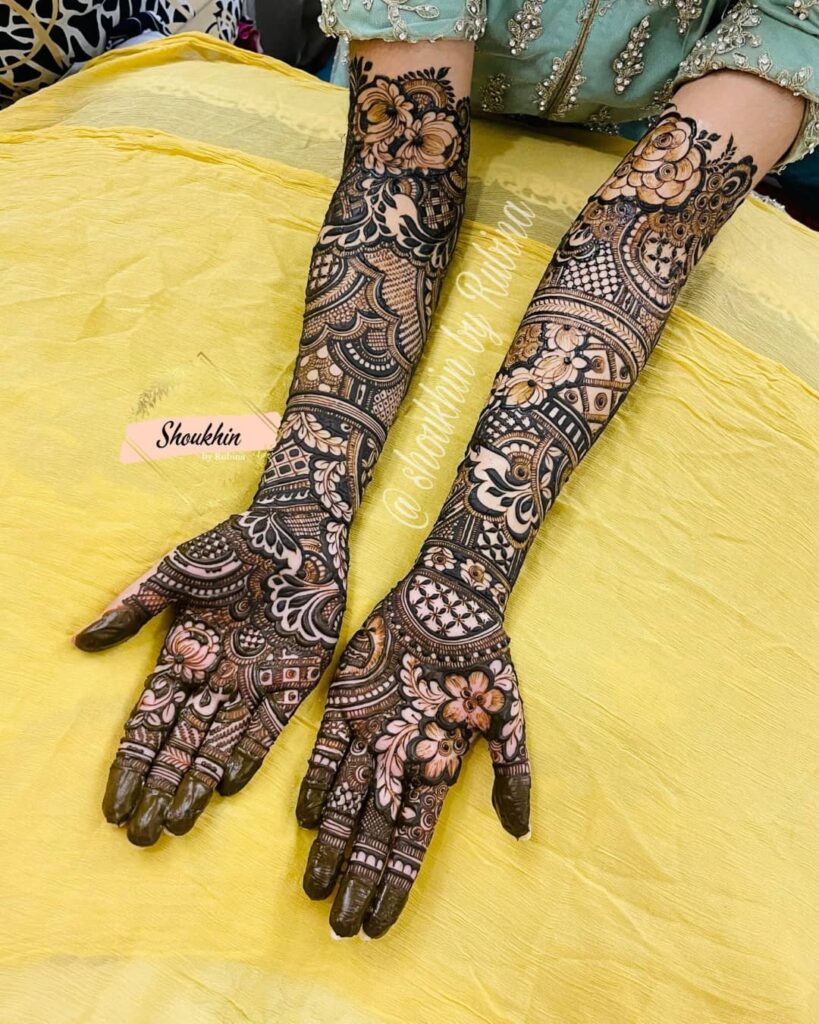 bridal mehndi designs for full hands 2022