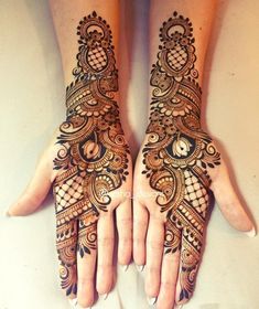 Front Hand Arabic Mehndi