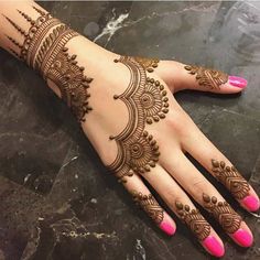 Simple Arabic Mehandi Design