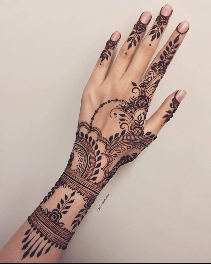 Simple Arabic Mehandi Design