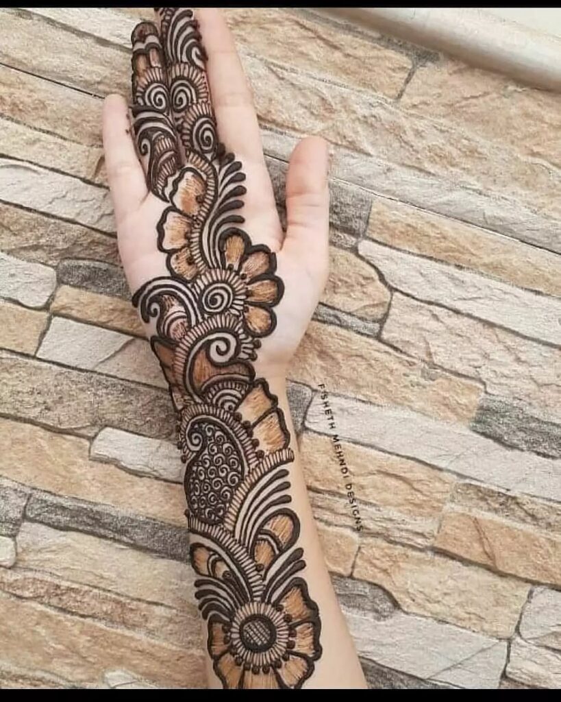 Simple Arabic Mehandi Design