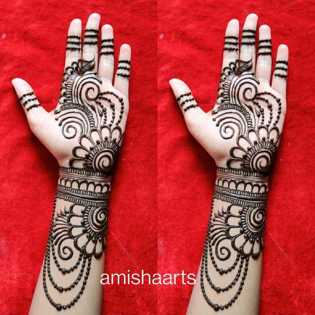 Simple Arabic Mehandi Design