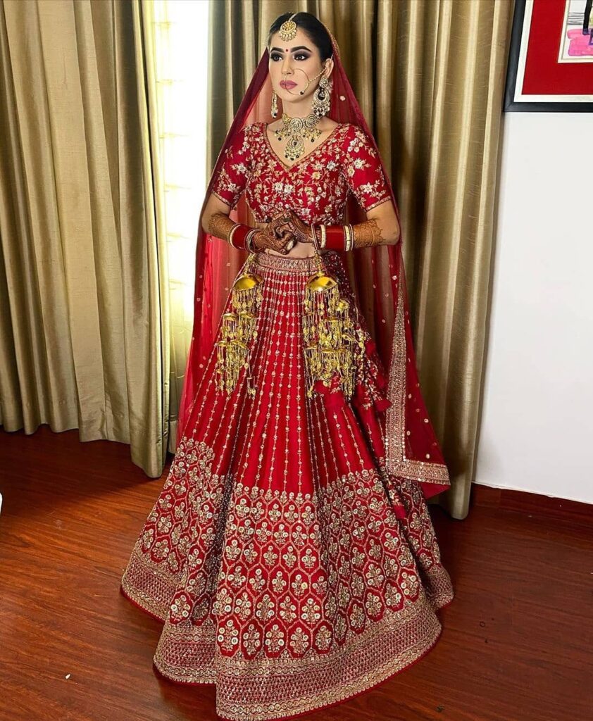 Sabyasachi Red Bridal Lehenga