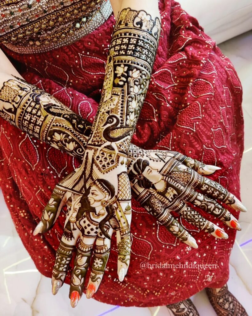 Modern Back Hand Mehndi Design