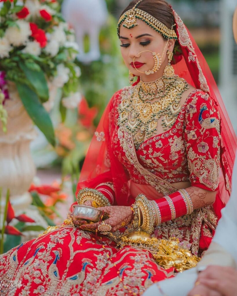 Discover More Than 77 Red Marriage Lehenga Best Poppy 