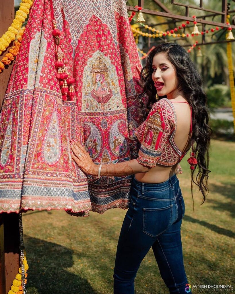 Wedding Red Bridal Lehenga