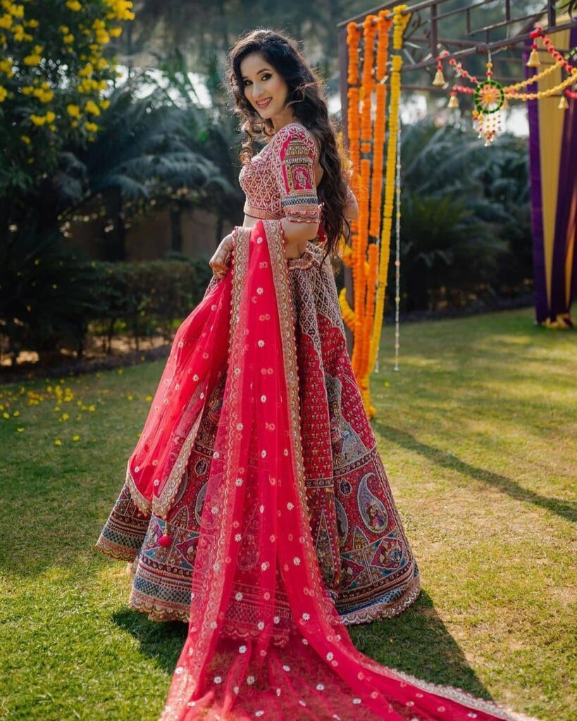 Wedding Red Bridal Lehenga