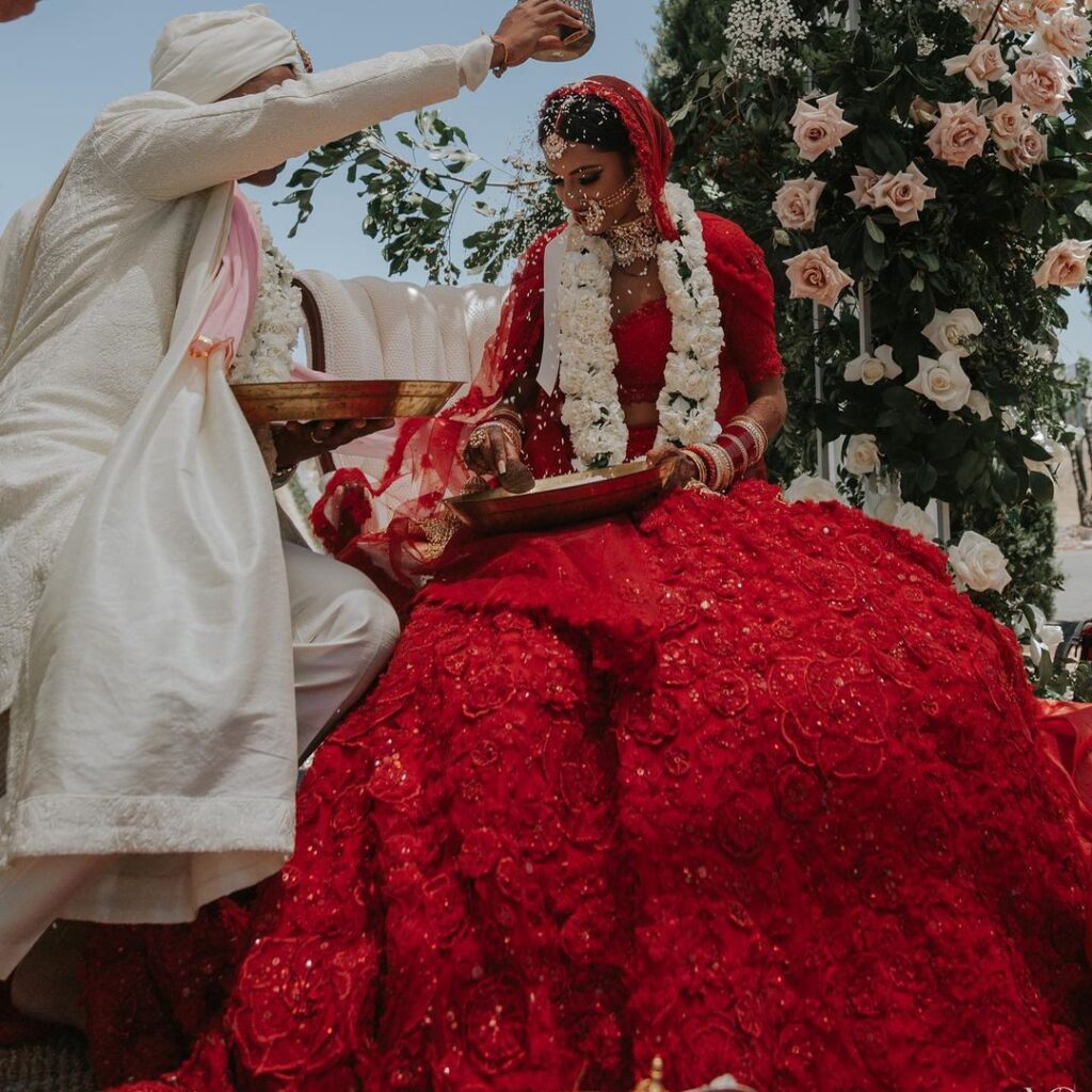 Designer Red Bridal Lehenga