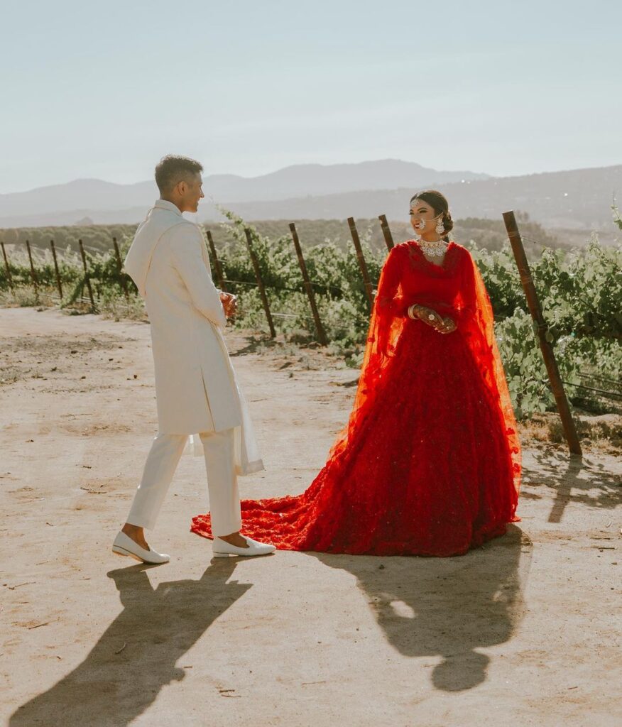 Designer Red Bridal Lehenga