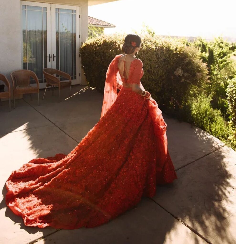 Designer Red Bridal Lehenga