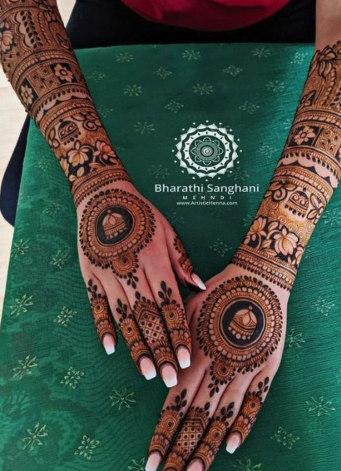 Bridal Back Hand Mehndi Design