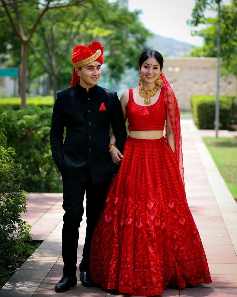 Red Wedding Lehenga Simple