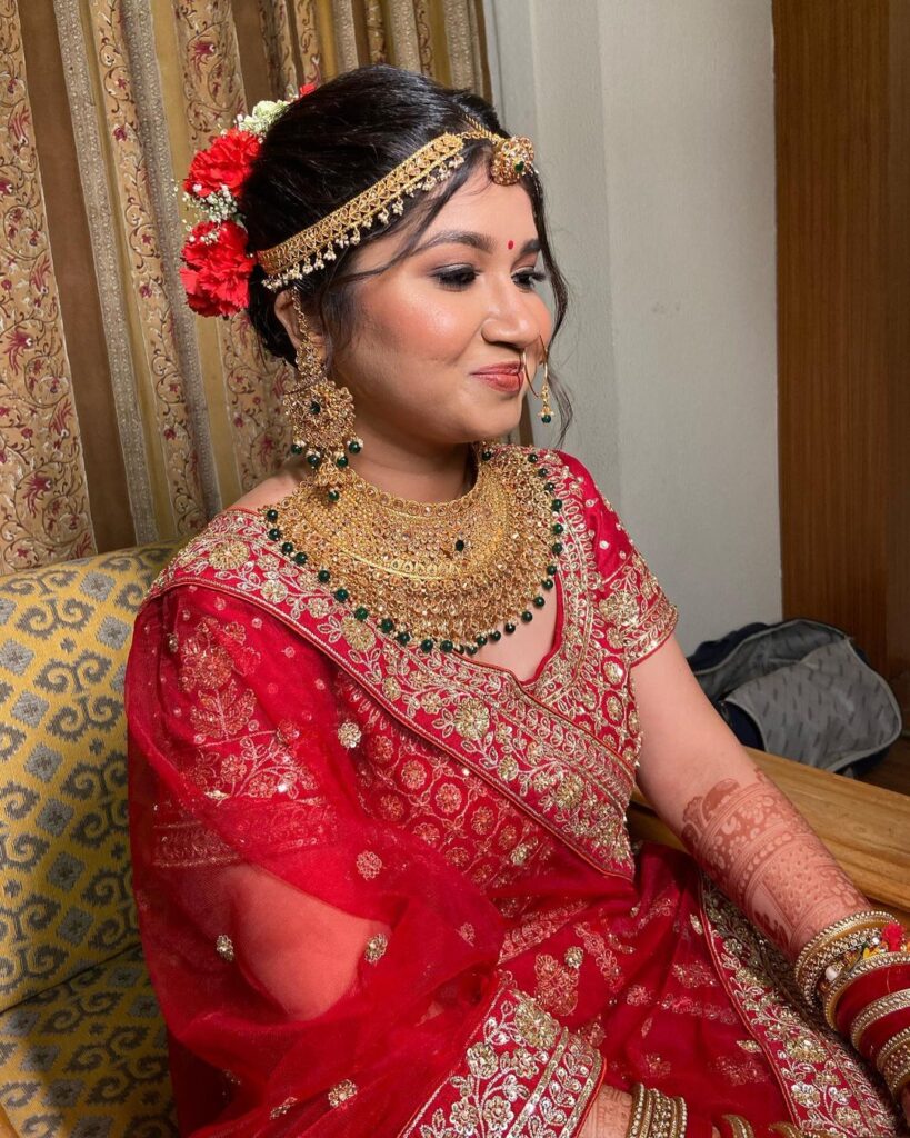 Heavy Red Bridal Lehenga