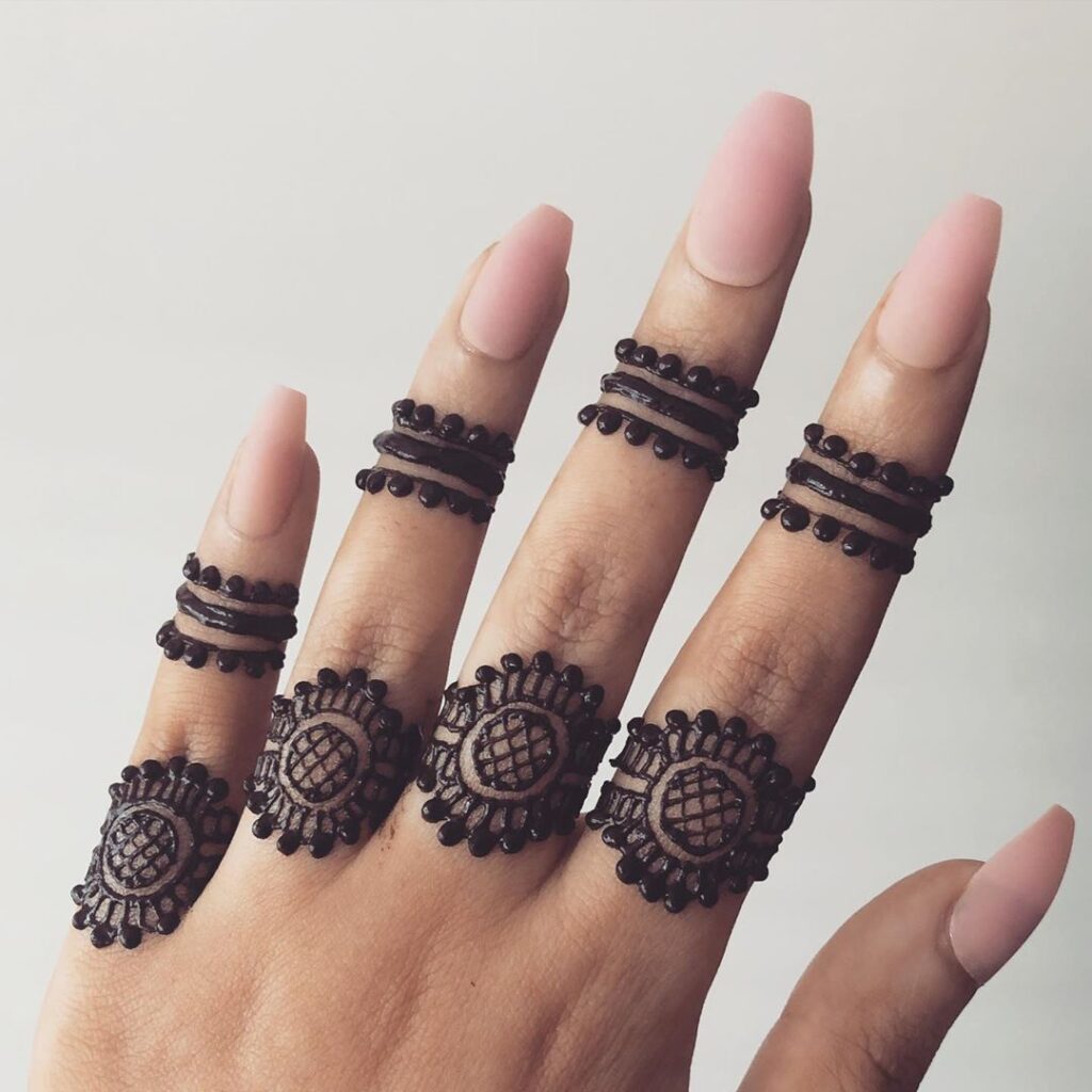 Finger Mehendi Design