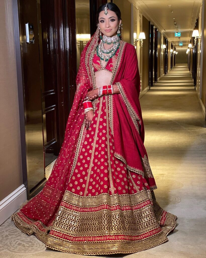 Sabyasachi Red Lehenga