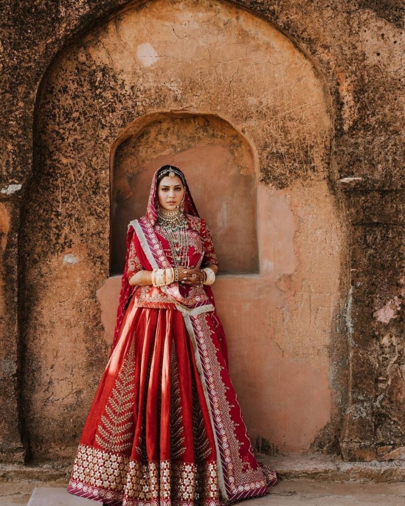 Royal Red Wedding Lehenga