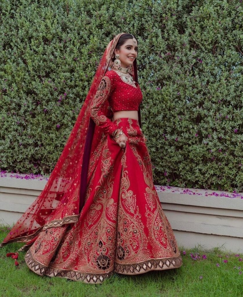 Heavy Red Bridal Lehenga