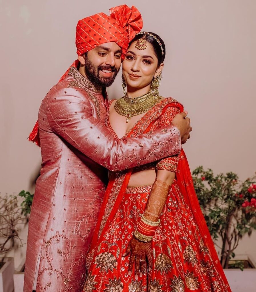 Double Dupatta Red Bridal Lehenga