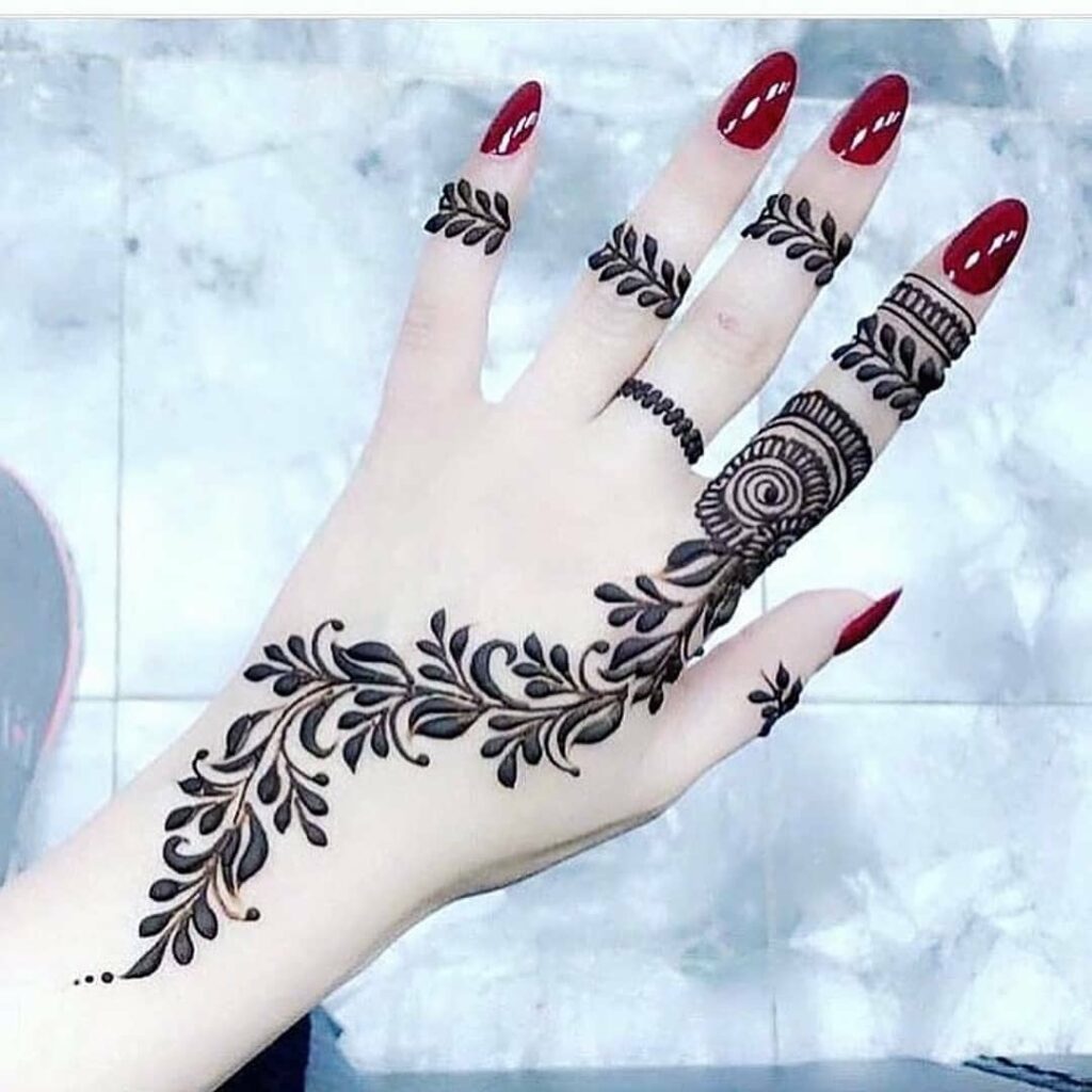 Finger Mehendi Design