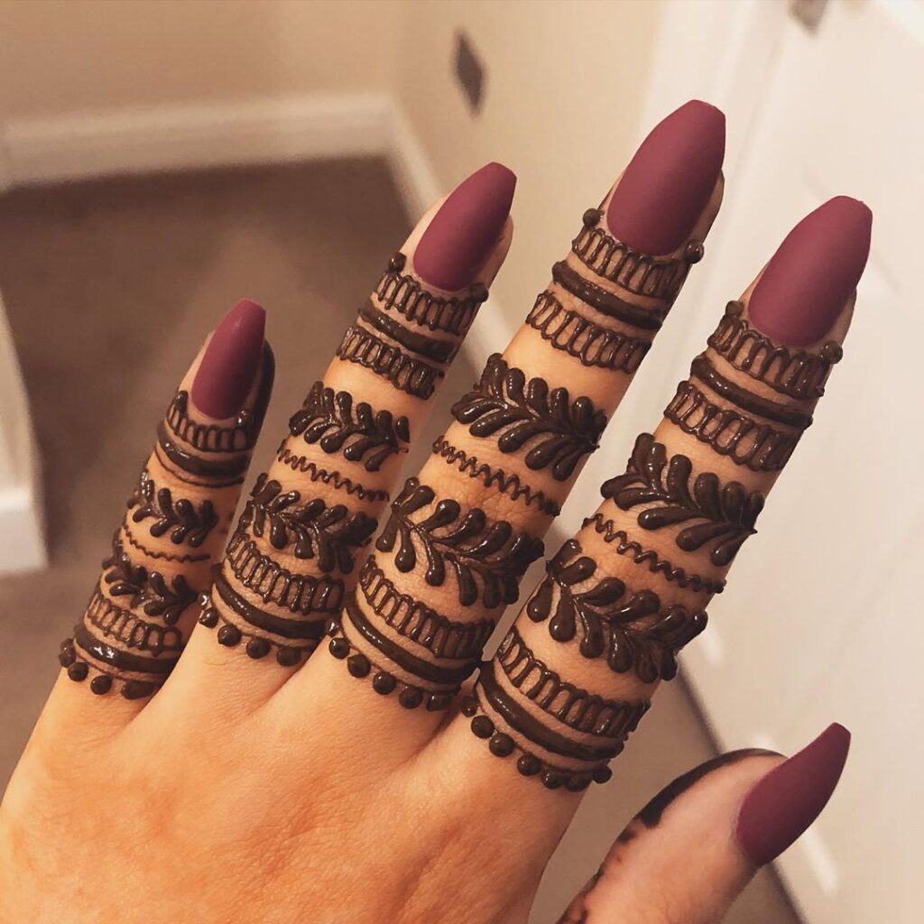 Finger Mehendi Design