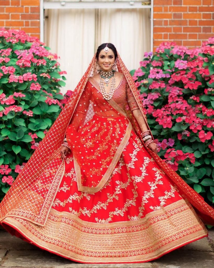 Red Bridal Lehenga Online