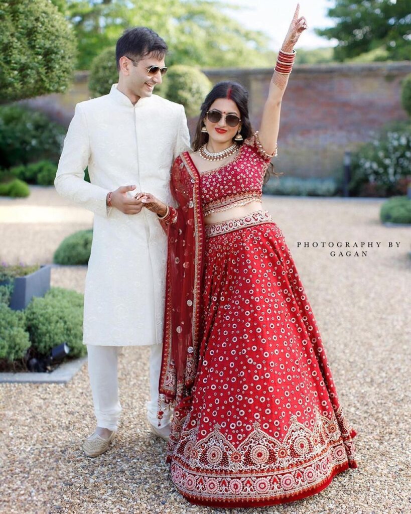 Simple Red Lehenga