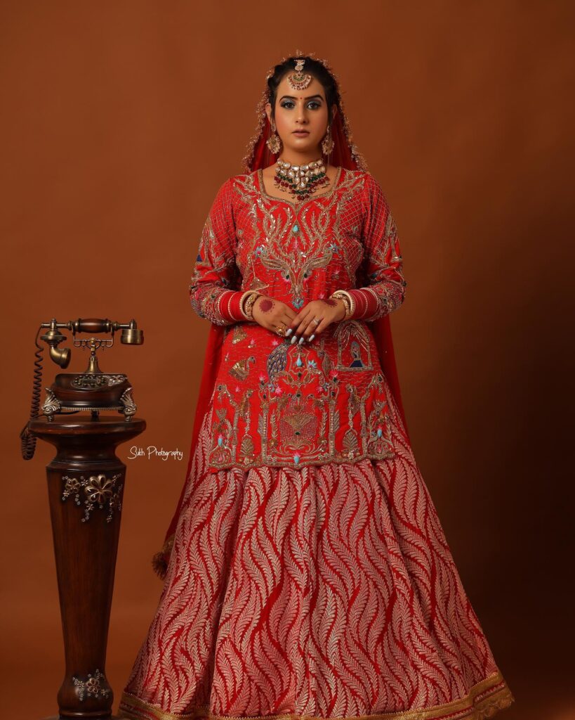 Punjabi Red Bridal Lehenga