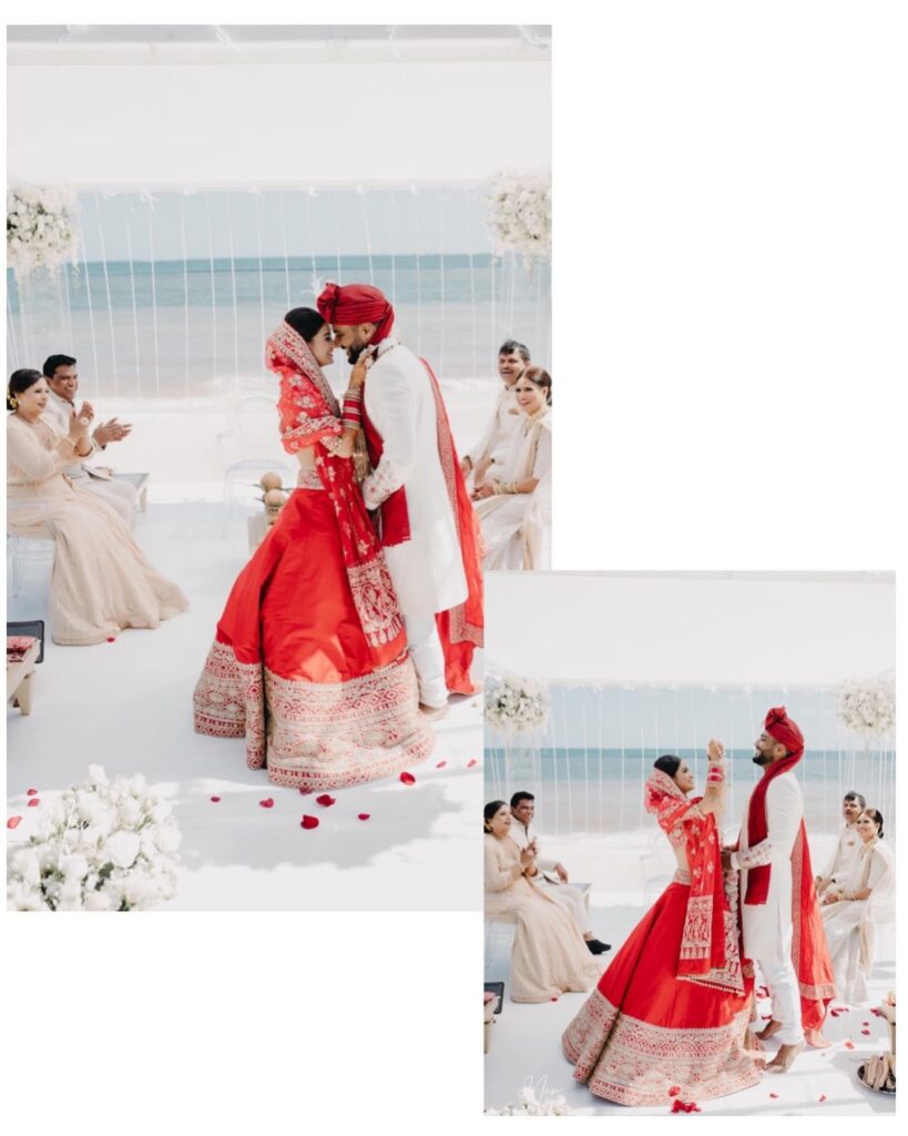 Manish Malhotra Red Bridal Lehenga 